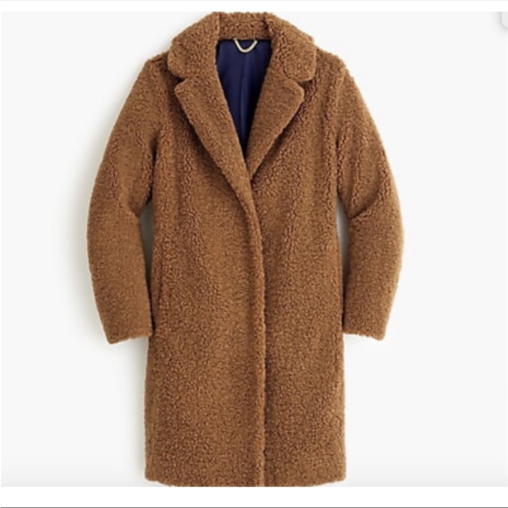 J. Crew Teddy Sherpa Topcoat